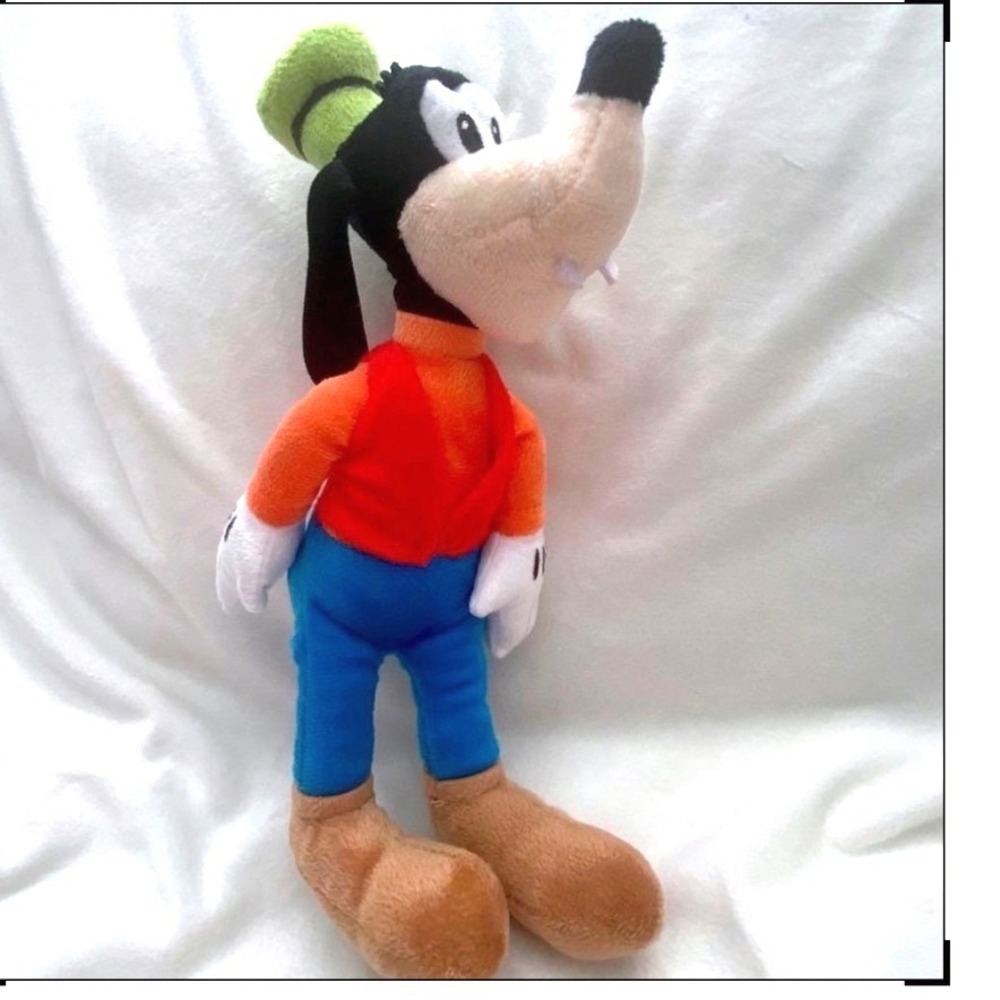 Disney Goofy Plush Toy 12" Stuffed Animal Red Vest Blue Pants Mickey Mouse Club‎